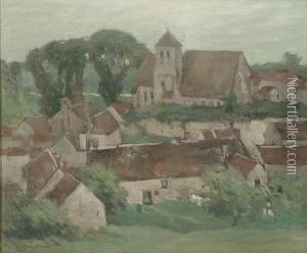 Brittany Village Oil Painting - George Elmer Browne