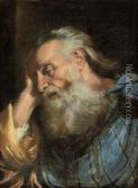 The Penitent Saint Peter Oil Painting - Pier Francesco Mola