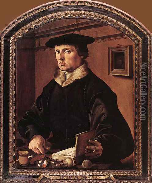 Portrait of Pieter Bicker Gerritsz. 1520 Oil Painting - Maerten van Heemskerck