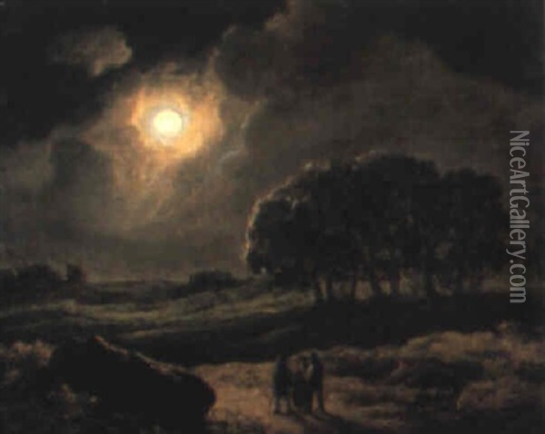 Moonlight Oil Painting - James Arthur O'Connor