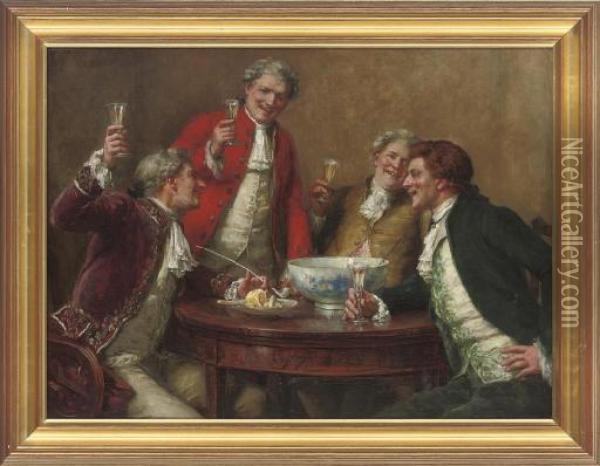 The Connoisseurs Oil Painting - Georges Sheridan Knowles