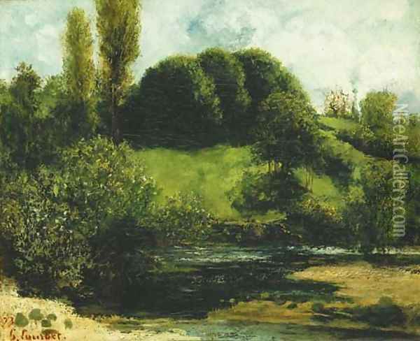 Vue de Franche-Comte Oil Painting - Gustave Courbet