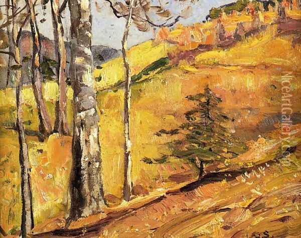 Mountain Landscape Oil Painting - George Gardner Symons