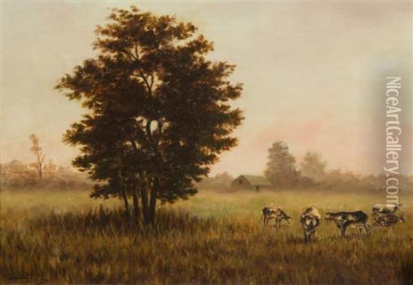 Out To Pasture Oil Painting - Alexander John Drysdale