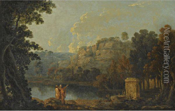Cicero At His Villa At Arpinum Oil Painting - Richard Wilson