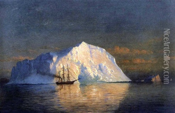 Icebergs, Labrador Oil Painting - William Bradford