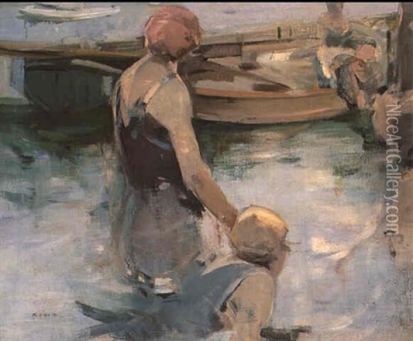 The Bathers Oil Painting - Charles Sims