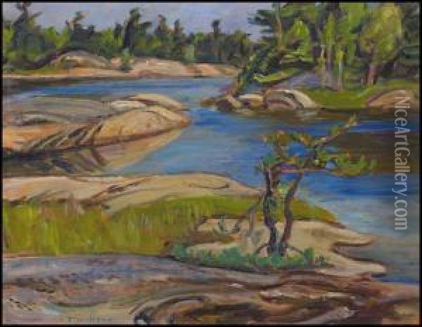 Near Go Home Bay Oil Painting - Alexander Young