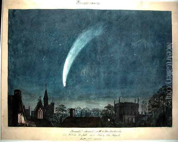 Donatis Comet, 1858 Oil Painting - William Turner