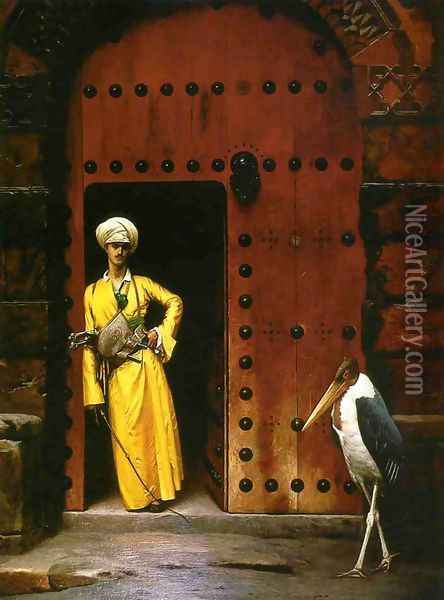 The Marabou Oil Painting - Jean-Leon Gerome