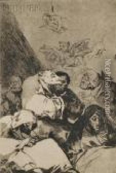 Correccion Oil Painting - Francisco De Goya y Lucientes