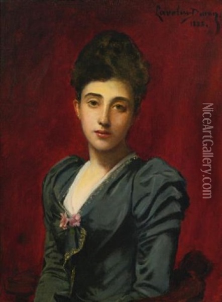 Portrait Of The Countess Lily De Roussy De Sales Oil Painting -  Carolus-Duran