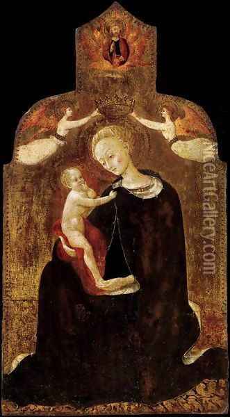Madonna of Humility Oil Painting - Stefano Di Giovanni Sassetta