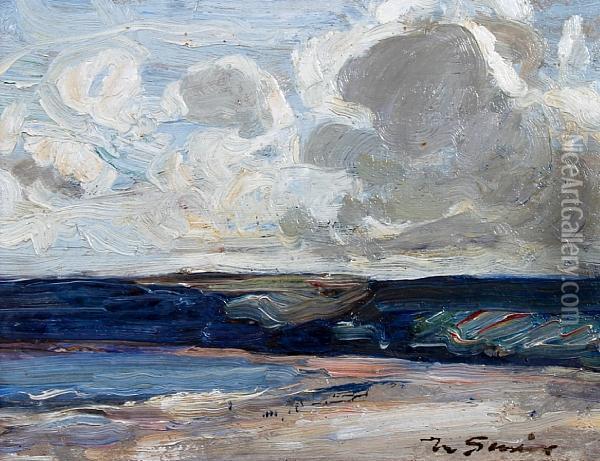 The Beach Oil Painting - Mark Senior