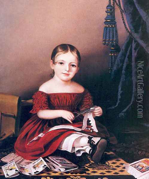 Posthumous Portrait of Mary Griffith 1841 Oil Painting - Sarah Miriam Peale