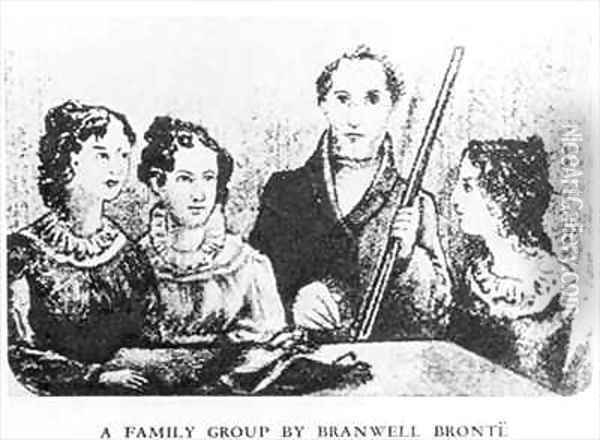 The Bronte Family Oil Painting - Patrick Branwell Bronte