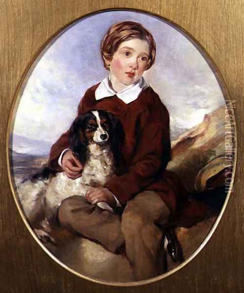 The Artist's Son Walter Oil Painting - Thomas Crane