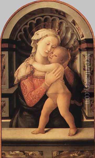 Madonna and Child Oil Painting - Fra Filippo Lippi