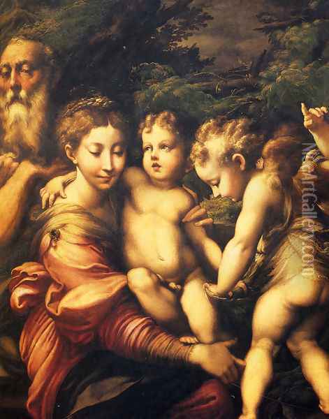 Rest on the Flight to Egypt 1524 Oil Painting - Girolamo Francesco Maria Mazzola (Parmigianino)
