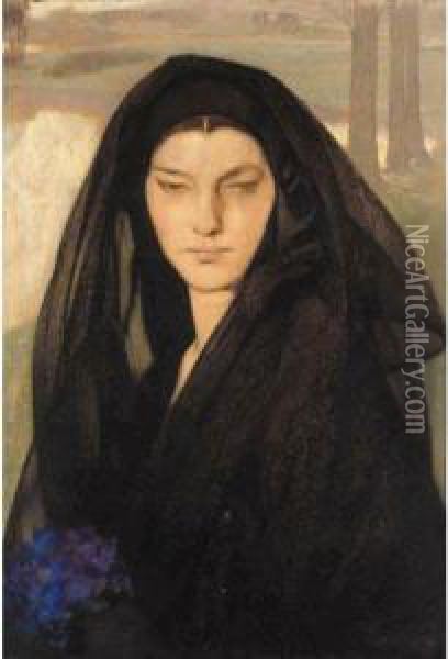 Enigme Oil Painting - Firmin Baes