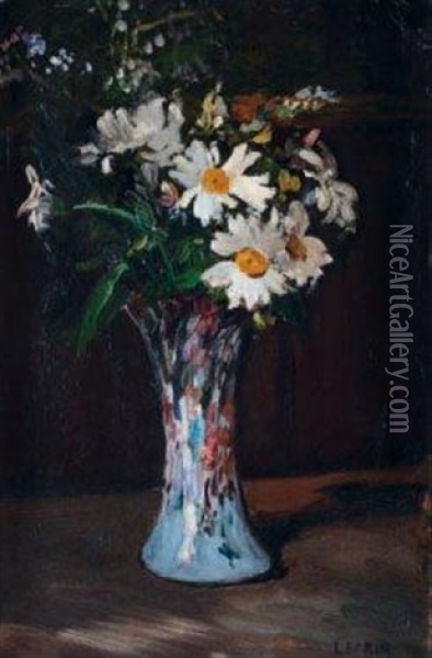 Le Vase De Marguerites Oil Painting - Marcel Francois Leprin