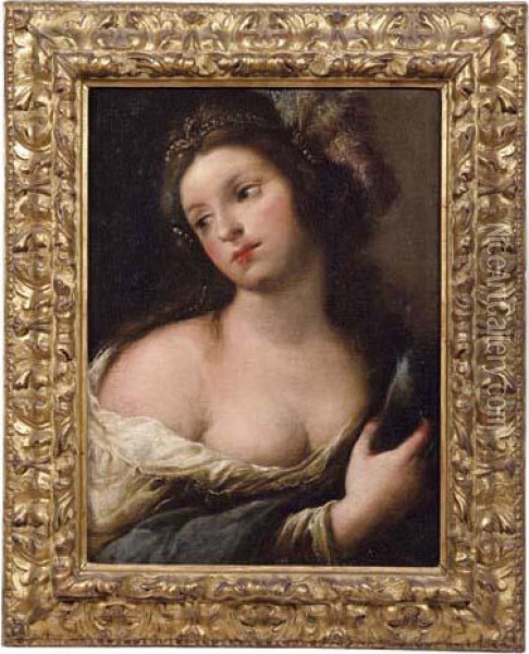 Allegoria Della Bellezza Oil Painting - Giuseppe Nuvolone