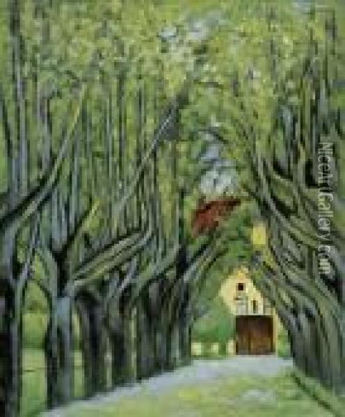 Avenue In Schloss Kammer Park Oil Painting - Gustav Klimt