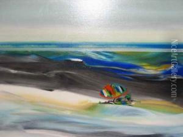 Maslins Beach No Oil Painting - Thomas