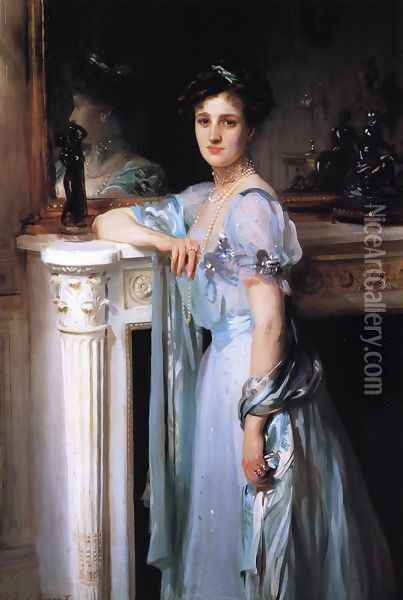 Mrs. Louis Raphael Oil Painting - John Singer Sargent