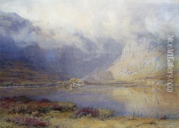 Gougane Barra, Co Cork Oil Painting - Henry Albert Hartland