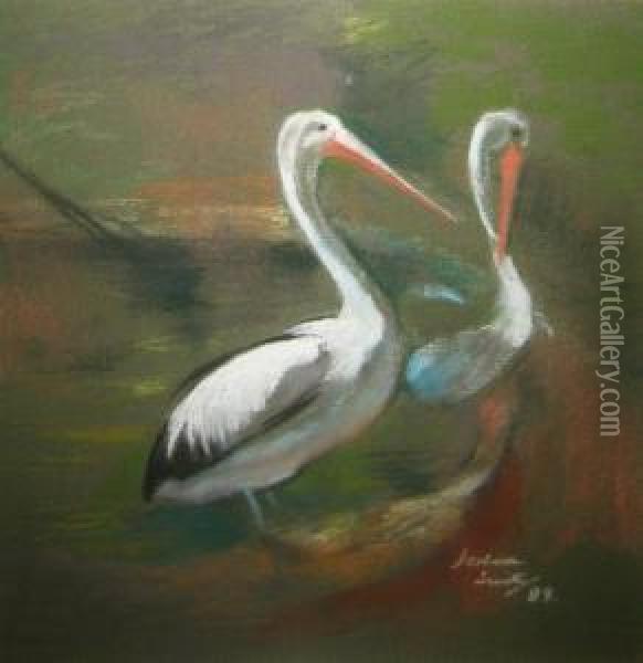 Study At Taronga Zoo Oil Painting - Joshua Smith