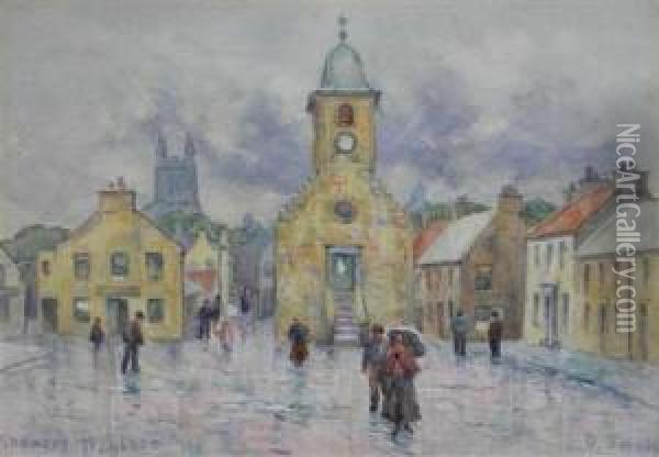 Showery Weather Oil Painting - David Small