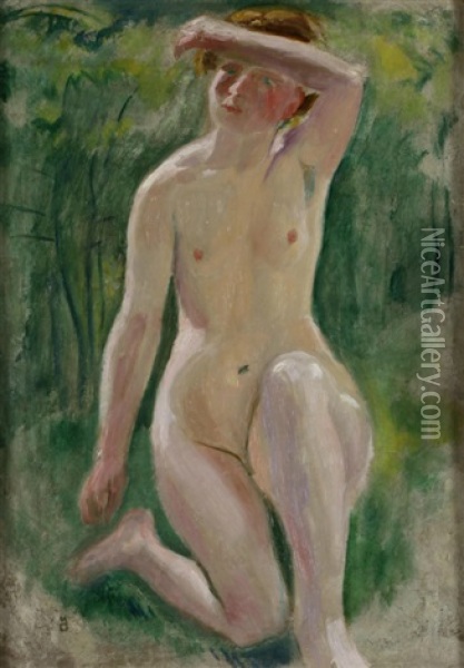 Nu Oil Painting - Maurice Denis