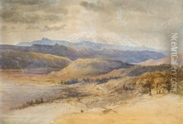 Mt Egmont Oil Painting - Nicholas Chevalier