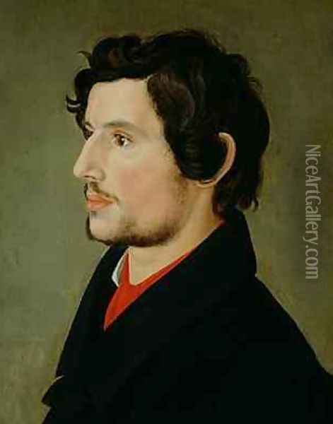 Portrait of Otto Sigismund Runge 1806-39 Oil Painting - Julius Oldach