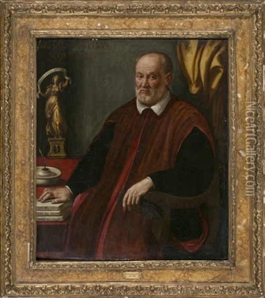 Retrato De Gianmaria Cecchi Oil Painting - Alessandro di Cristofano Allori