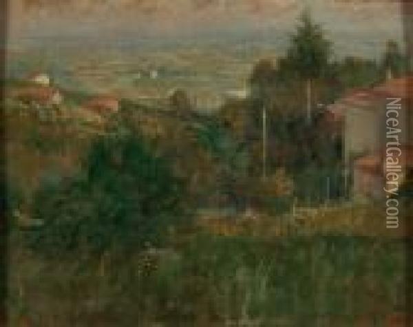 Pino Torinese Oil Painting - Giovanni Giani