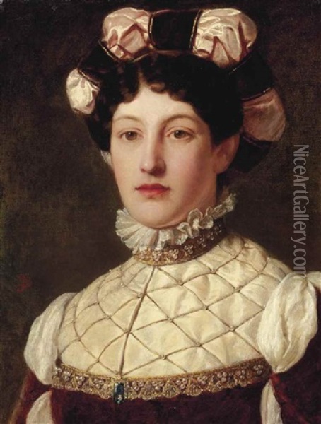My Lady The Countess Oil Painting - John Robert Dicksee