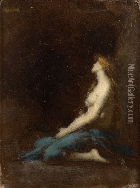 La Madeleine Oil Painting - Jean Jacques Henner