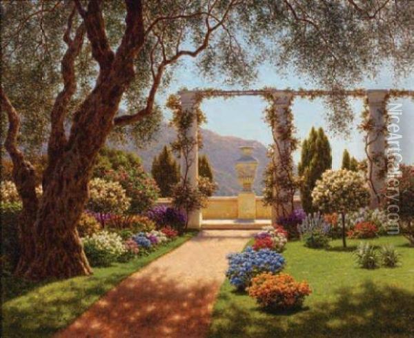 Jardin Mediterraneen Oil Painting - Ivan Fedorovich Choultse