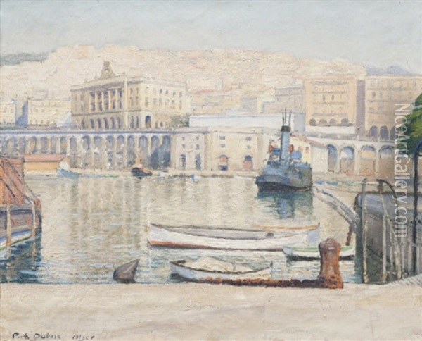 Le Port D'alger Oil Painting - Paul Emile Dubois