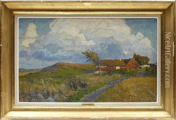 Justus Evald Lundegard Oil Painting - Justus Lundegard