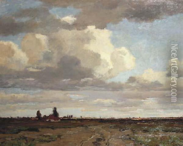 Autumn Sky Oil Painting - Sieger Baukema