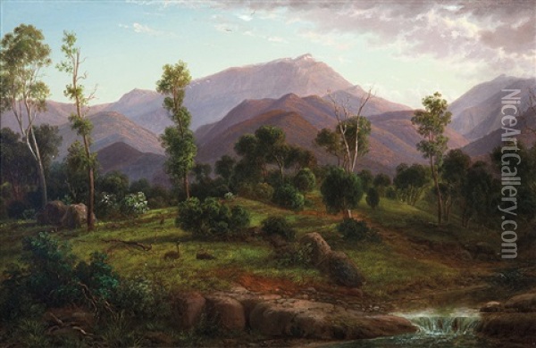 On The Wonnangatta River, Gippsland Oil Painting - Eugen von Guerard