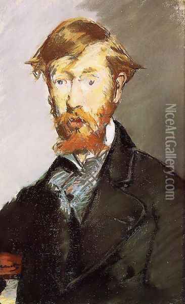 Portrait Of George Moore Oil Painting - Edouard Manet
