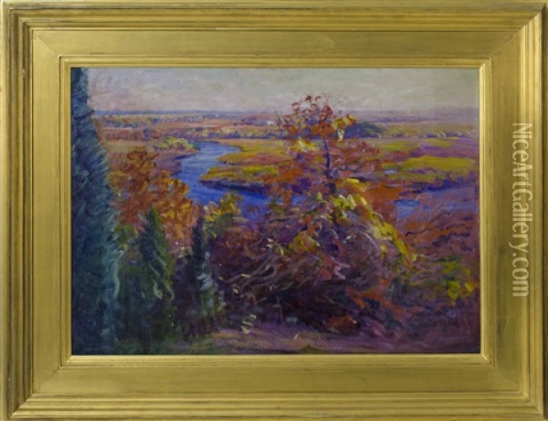The Marsh At East Sandwich, Massachusetts Oil Painting - Dodge Macknight