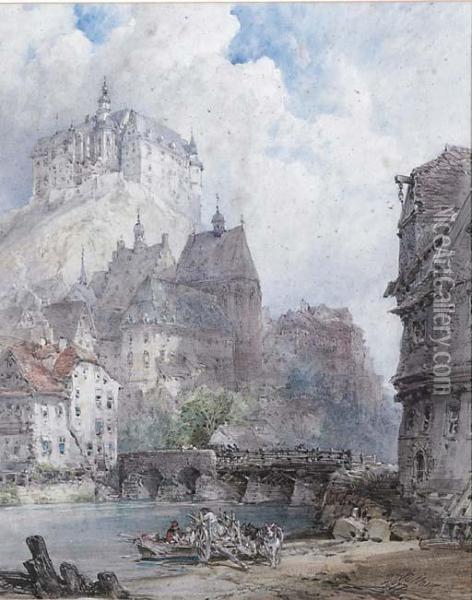 Marburg Oil Painting - William Callow