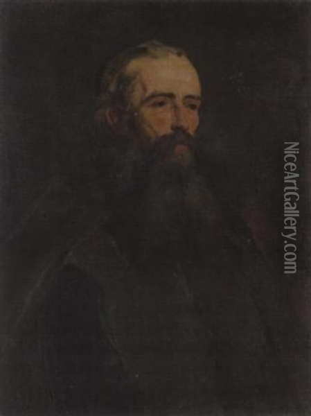 Portrait Des Pra-raphaeliten Frederick George Stephens Oil Painting - William Henry Fisk