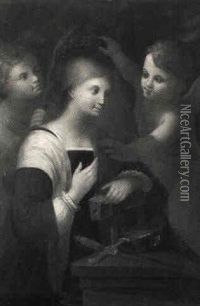 Katharina Von Alexandrien Oil Painting - Joseph Correggio
