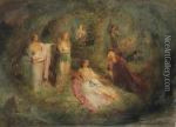 A Dream Of Fair Women Oil Painting - Edward Henry Corbould